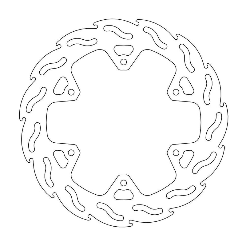 Flame Series Rear Brake Rotor Rear For Yamaha WR 250 R 2008-2010