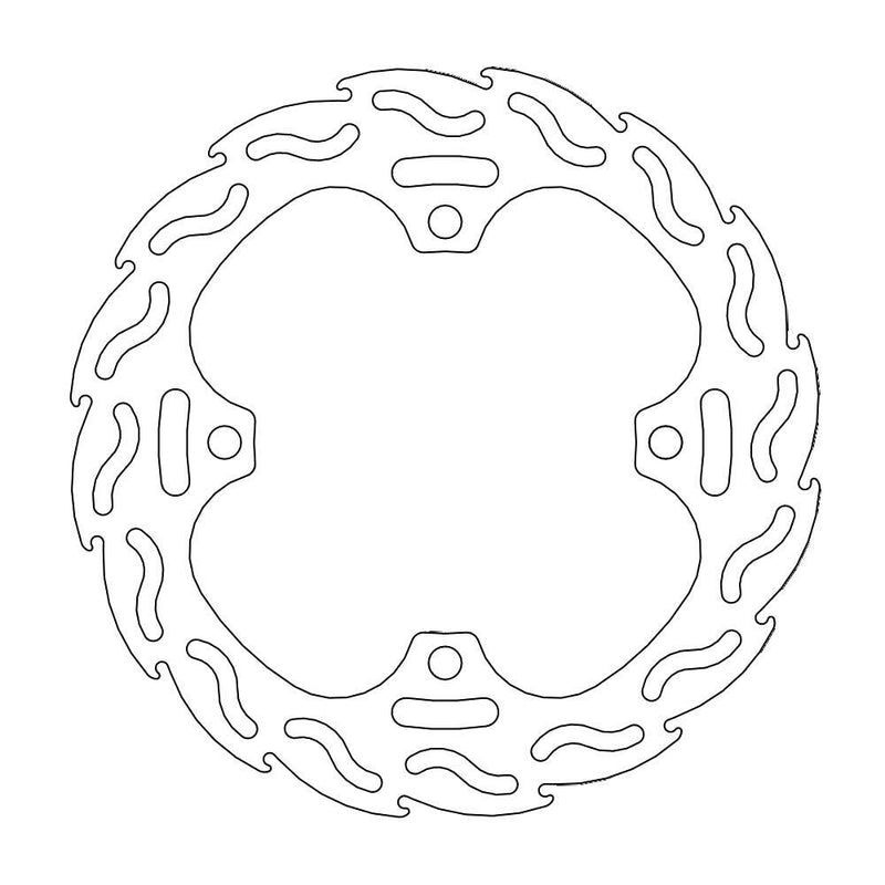 Flame Series Rear Brake Rotor Rear For Honda CR 125 R 1998-2001
