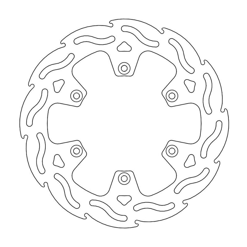 Flame Series Rear Brake Rotor Rear For Kawasaki KLX 300 R 1997-2001