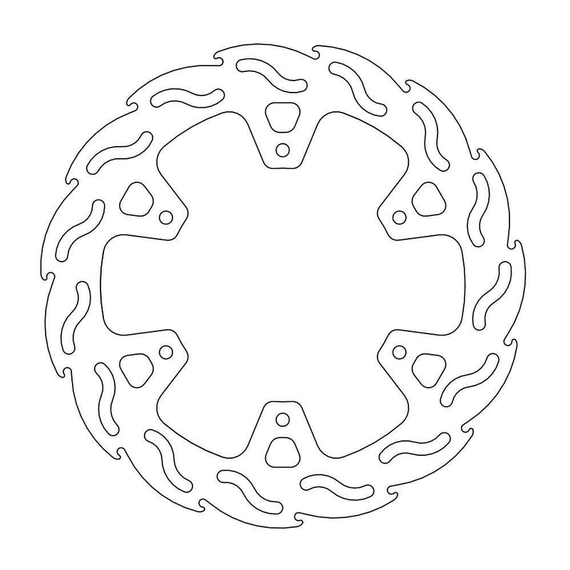 Flame Series Rear Brake Rotor Rear For Yamaha DT 125 R 1998-2001