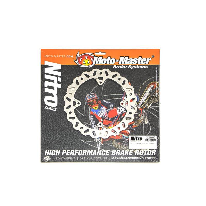 Nitro Contour Series Fixed Rear Brake Disc Silver For Husqvarna TC 85 17/14 2014-2022