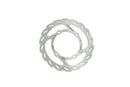 Flame Series Fixed Front Brake Rotor Silver For Gas Gas MC 50 2021-2023