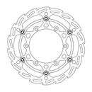 Floating Flame Front 270mm Brake Rotor Black For Fantic XE 125 2021-2023