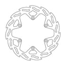 Flame Series Rear MX Brake Rotor Silver For Yamaha YZ 450 FX 2021-2023