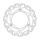 Flame Series Front MX Brake Rotor Silver