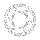 Flame Series Front Brake Rotor Silver For Fantic XEF 250 2021-2023