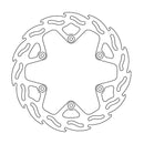 Flame Series Fixed Rear Brake Rotor Silver For Fantic XX 250 2022-2023