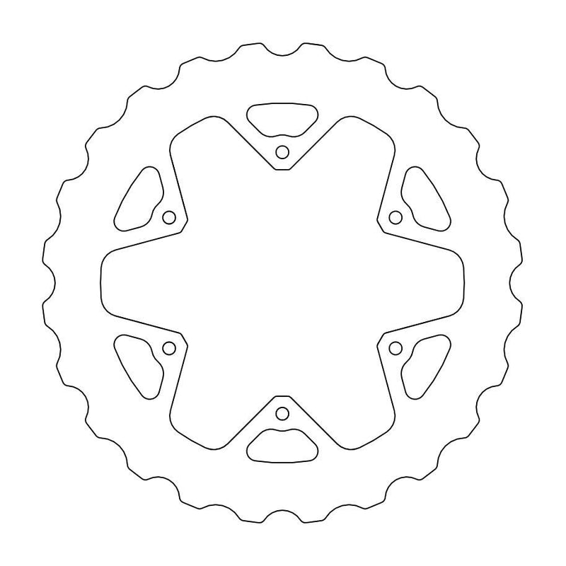 Nitro Mud Series Rear Brake Disc Silver