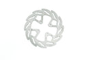 Flame Series Fixed Rear Brake Rotor Silver