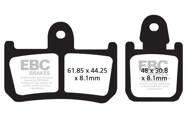 FA Series Organic Brake Pads For Yamaha MT-01 1700 2007-2009