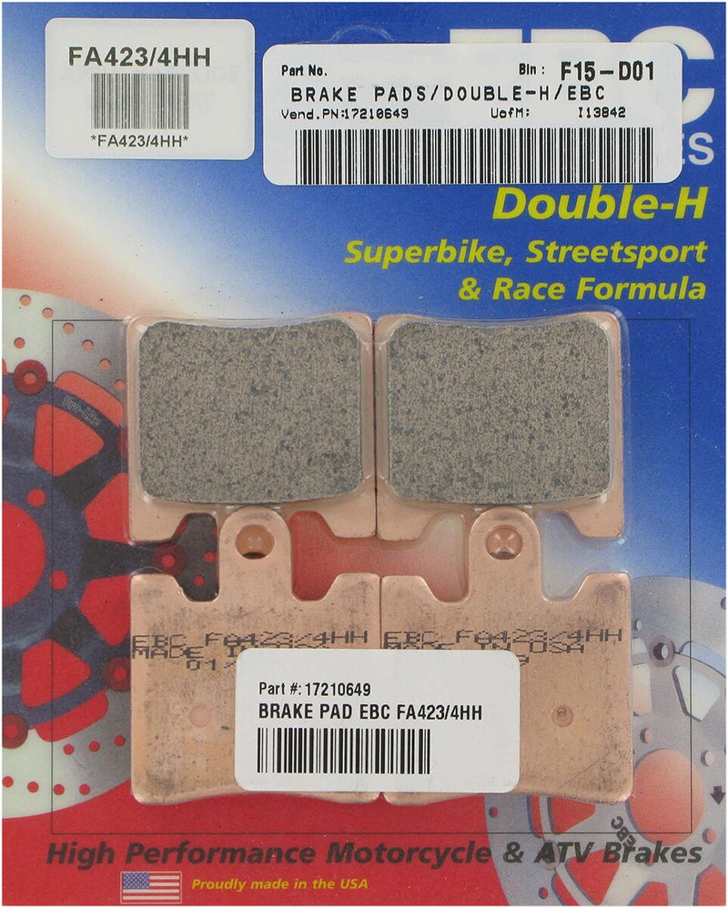 Sintered "HH" Brake Pads For Triumph TROPHY 1200 SE 2013-2015