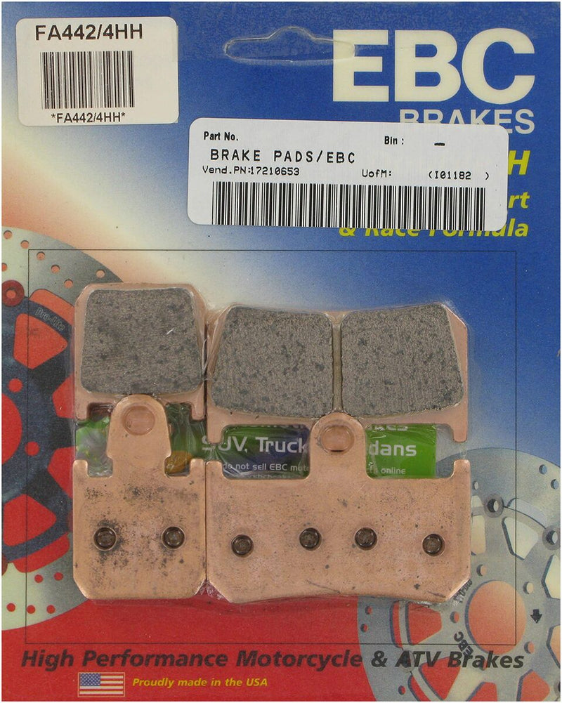 Sintered "HH" Series Brake Pads For Yamaha MT-01 1700 2007-2009