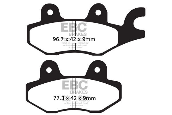 GPFAX Series Race Sindered Brake Pads For Daelim ROADWIN 125 R F.I. 2008-2014