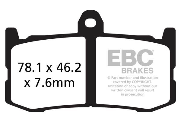 GPFAX Series Race Sindered Brake Pads For Triumph DAYTONA 675 2013-2015