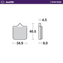 Road Pro Carbon Racing Brake Pads For BMW S 1000 R ABS 2017-2019