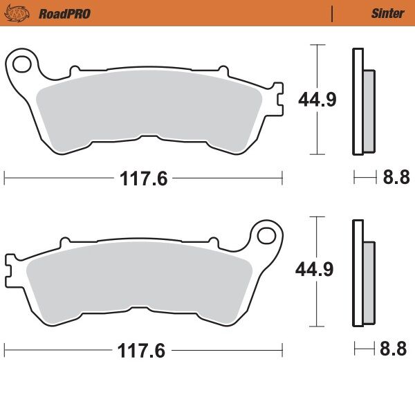 Road Pro Sinder Front Brake Pad For Honda CB 1000 R ABS 2008-2016