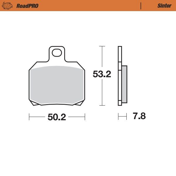 Road Pro Sinder Rear Brake Pad For Aprilia ETV 1000 2002-2004