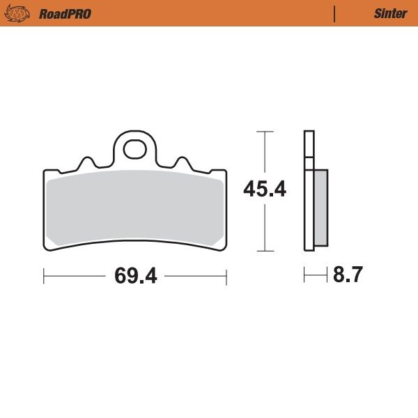 Road Pro Sinder Front Brake Pad For BMW G 310 GS ABS 2021-2023