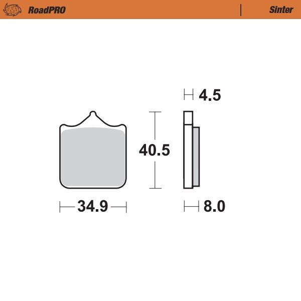 Road Pro Sinder Front Brake Pad For BMW S 1000 R ABS 2017-2019