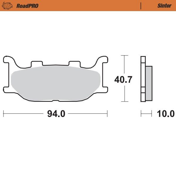 Road Pro Sinder Front Brake Pad For Keeway Supershadow 250 2007