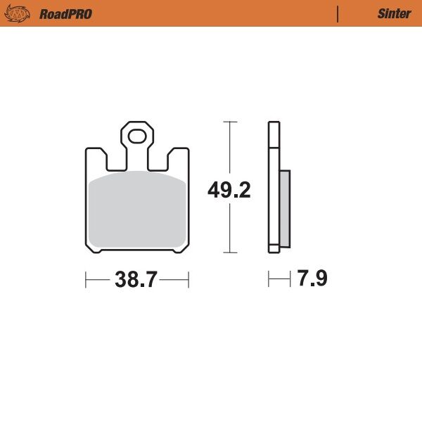 Road Pro Sinder Front Brake Pad For BMW R 900 RT 2006-2013