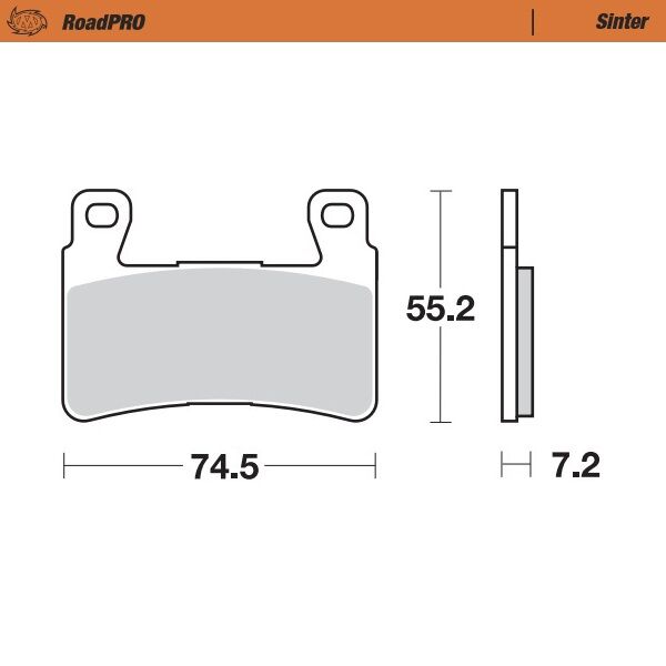 Road Pro Sinder Front Brake Pad For Honda CB 1100 EX ABS 2019-2020