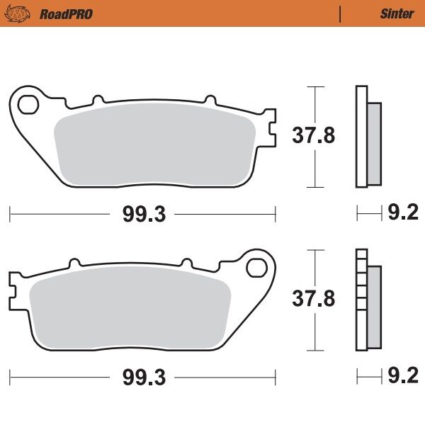 Road Pro Sinder Rear Brake Pad For Honda CB 1000 R 2008-2016