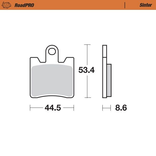 Road Pro Sinder Front Brake Pad For Triumph TROPHY 1200 SE 2013-2017