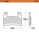 Road Pro Sinder Front Brake Pad For Kawasaki ZX-6 R 636 ABS 2013-2016