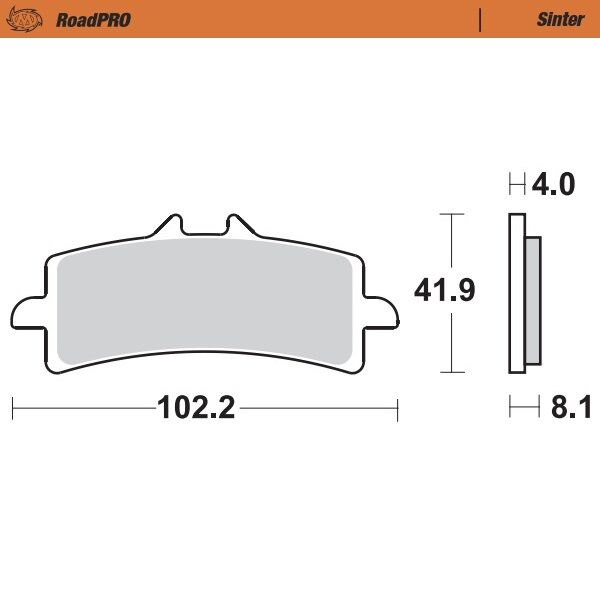 Road Pro Sinder Front Brake Pad For Aprilia RSV4 1000 RF ABS 2017