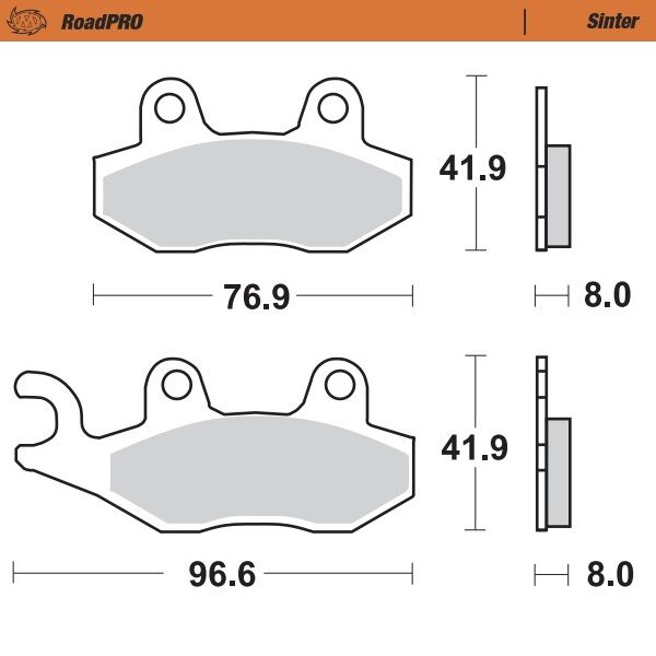 Road Pro Sinder Front Brake Pad For Cagiva Canyon 600 1996-1997