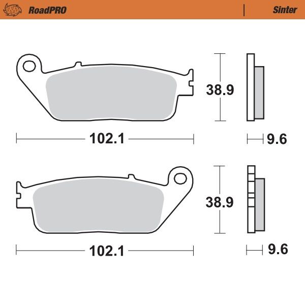Road Pro Sinder Front Brake Pad For Daelim Roadwin 125 2004-2006