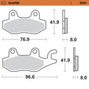 Road Pro Sinder Rear Brake Pad For Cagiva Canyon 500 1999-2005