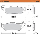 Road Pro Sinder Rear Brake Pad For Aprilia RST 1000 2001-2003