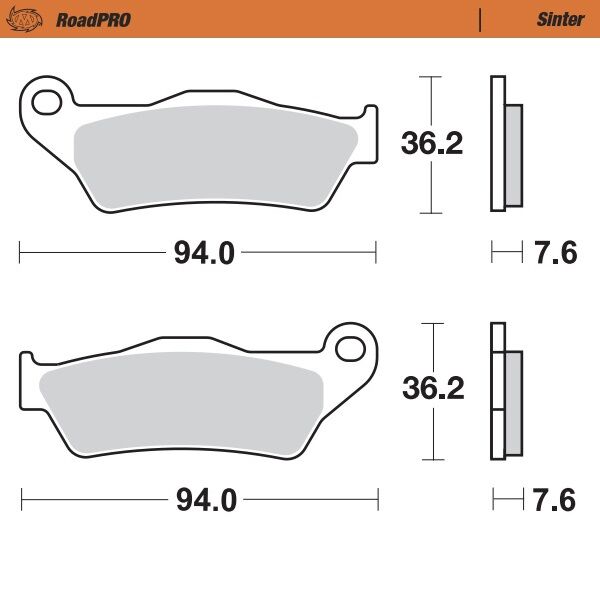 Road Pro Sinder Rear Brake Pad For Aprilia RST 1000 2001-2003