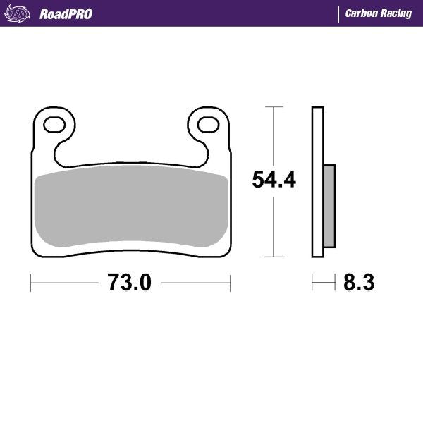 Road Pro Carbon Racing Brake Pads For BMW R 1250 GS ABS 2019-2023