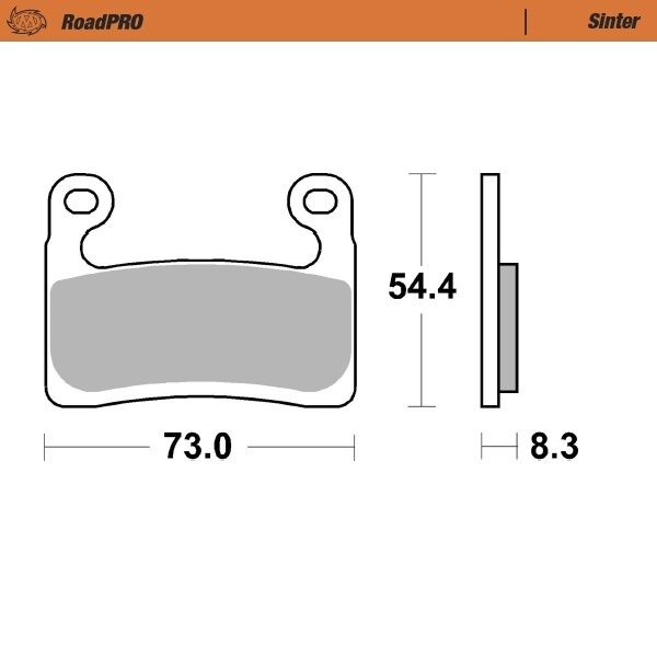 Road Pro Sinder Front Brake Pad For BMW R 1250 GS ABS 2019-2023