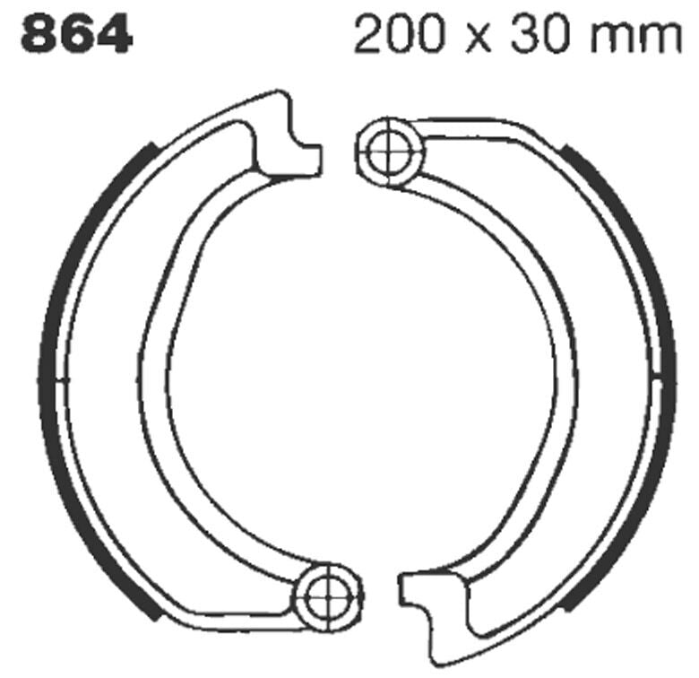 Standard Organic Brake Shoes For BMW R 50 /5 1969-1973