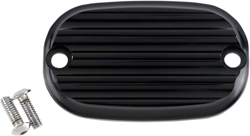 Rear Master Cylinder Cover Finned Black For Harley Davidson FLD 1690 2012-2013