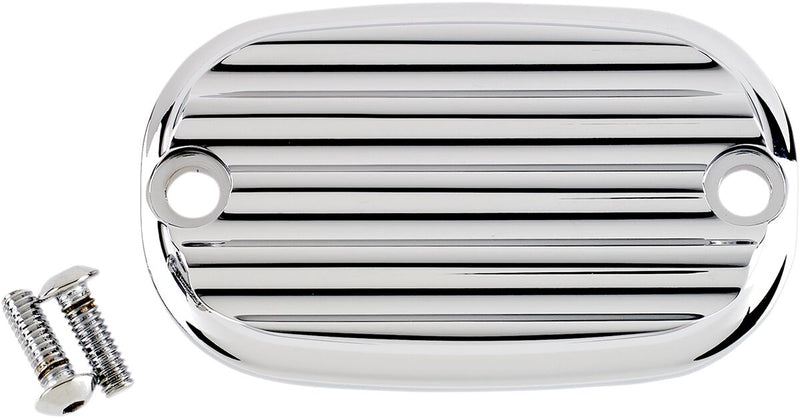 Rear Master Cylinder Cover Finned Chrome For Harley Davidson FLD 1690 2012-2013