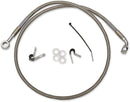 Stainless Steel Brake Line Kit Silver For Harley Davidson XL 1200 C 2004-2010