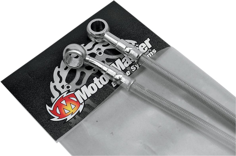 Stainless Steel Front Brake Line Silver For Aprilia MXV 450 2009-2012