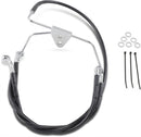 Extended Length Black Vinyl Front Brake Line Kit Black For Harley Davidson FLHT 1450 1999