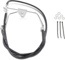 Extended Length Black Vinyl Front Brake Line Kit Black For Harley Davidson FLHT 1584 2007