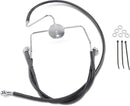Extended Length Black Vinyl Front Brake Line Kit Black For Harley Davidson FLHR 1450 2000-2003