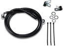 Extended Length Black Vinyl Front Brake Line Kit Black For Harley Davidson FXST 1450 2004-2006