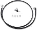 Extended Length Black Vinyl Front Brake Line Kit Black For Harley Davidson FXST 1340 1999