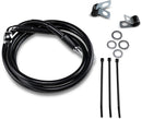 Extended Length Black Vinyl Front Brake Line Kit Black For Harley Davidson FXD 1450 1999