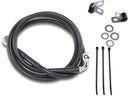 Extended Length Black Vinyl Front Brake Line Kit Black For Harley Davidson FXDL 1340 1995-1998