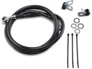 Extended Length Black Vinyl Front Brake Line Kit Black For Harley Davidson FXDL 1450 1999